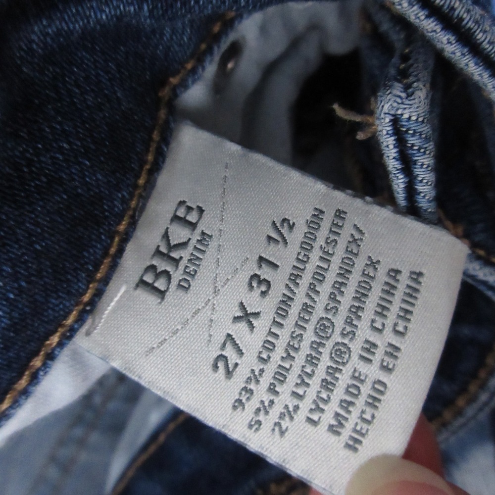 BKE Jeans 27x31.5 Payton Bootcut Distressed Universal Fit Western Everyday Y2K - Picture 4 of 9
